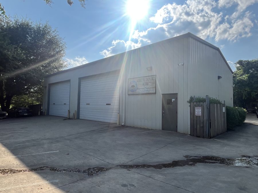 Service bay doors at Athens Import Auto Repair in Athens, Georgia